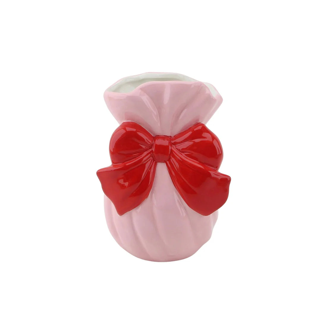 Vase NOEUD - rose & rouge