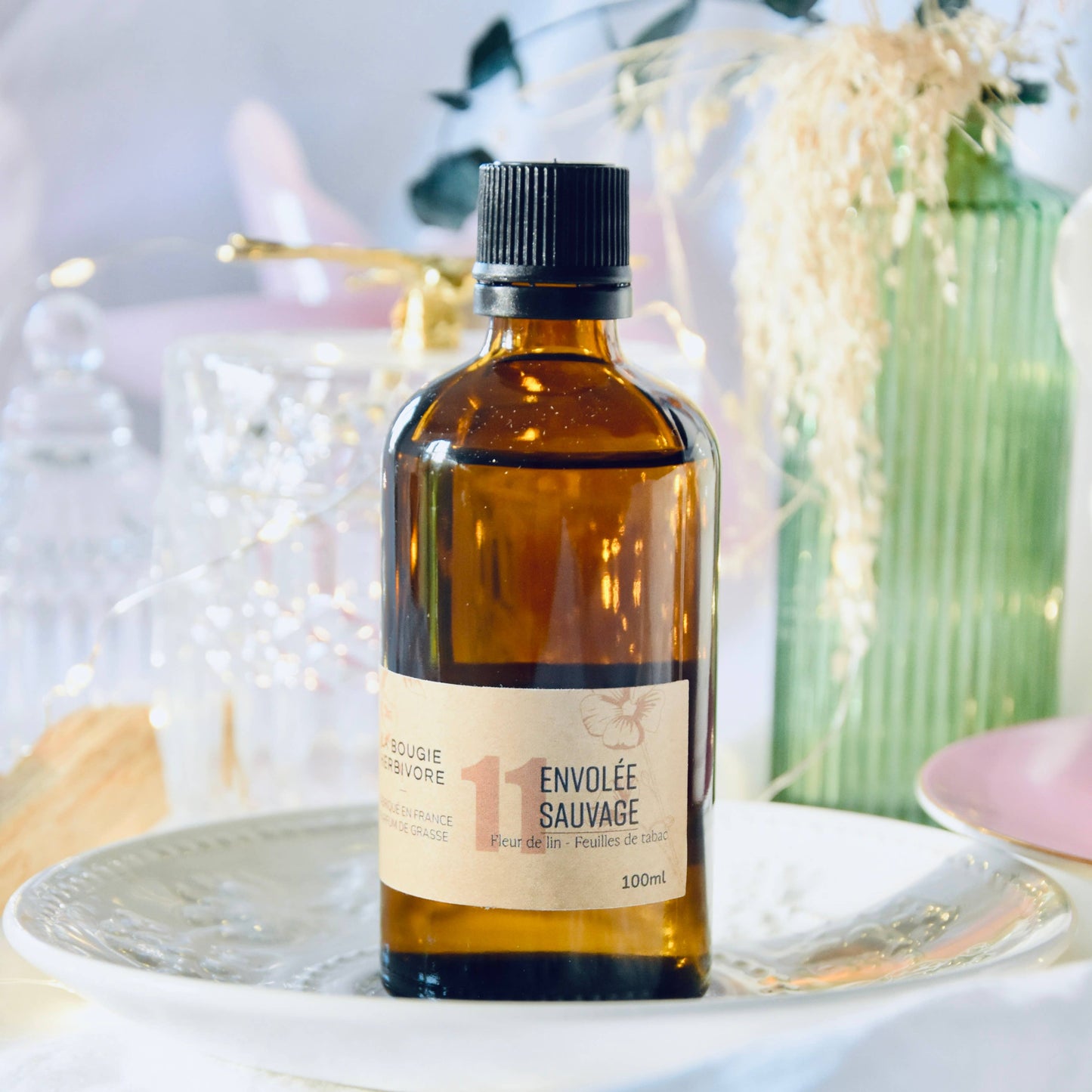 Diffuseur No. 11 ENVOLEE SAUVAGE - Fleur de Lin + Feuilles..