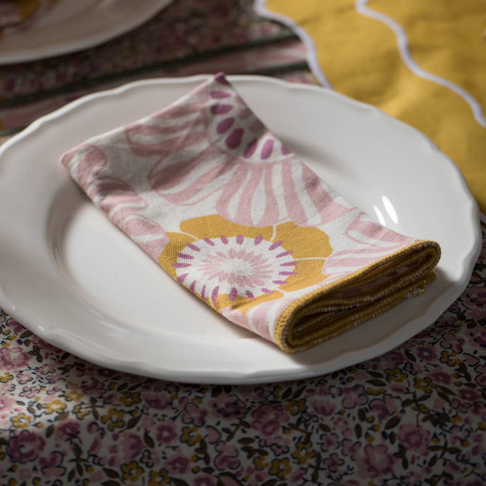 Lot de 2 serviettes de table - Motif Pop Floral