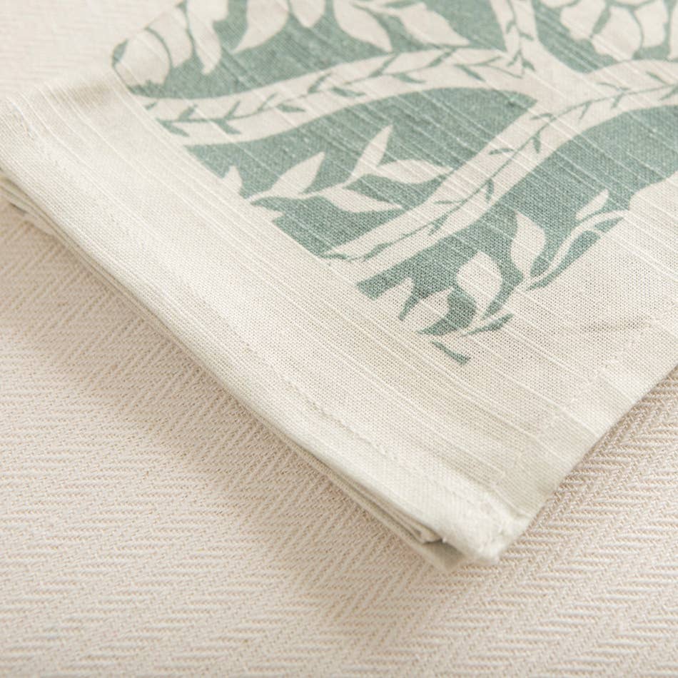 Lot de 2 serviettes - Motif cachemire jade