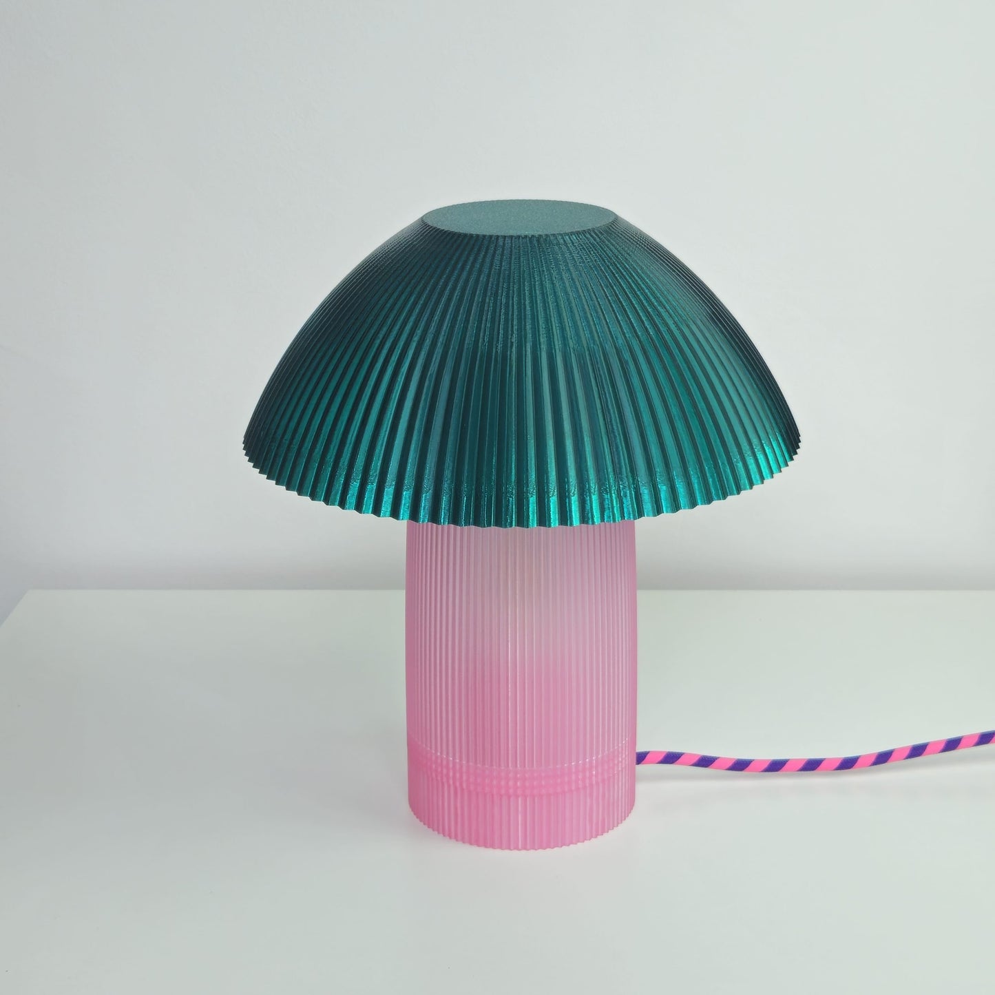 Lampe SHROOM - rose & vert