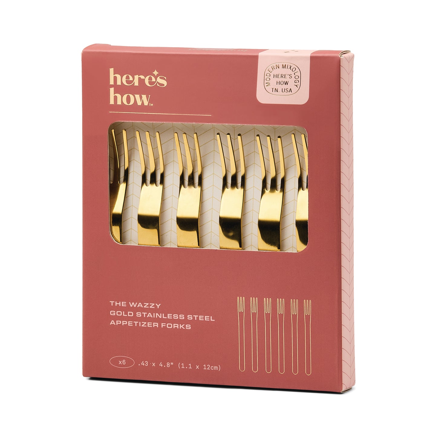 Set de 6 fourchettes à apéritif – Wazzy