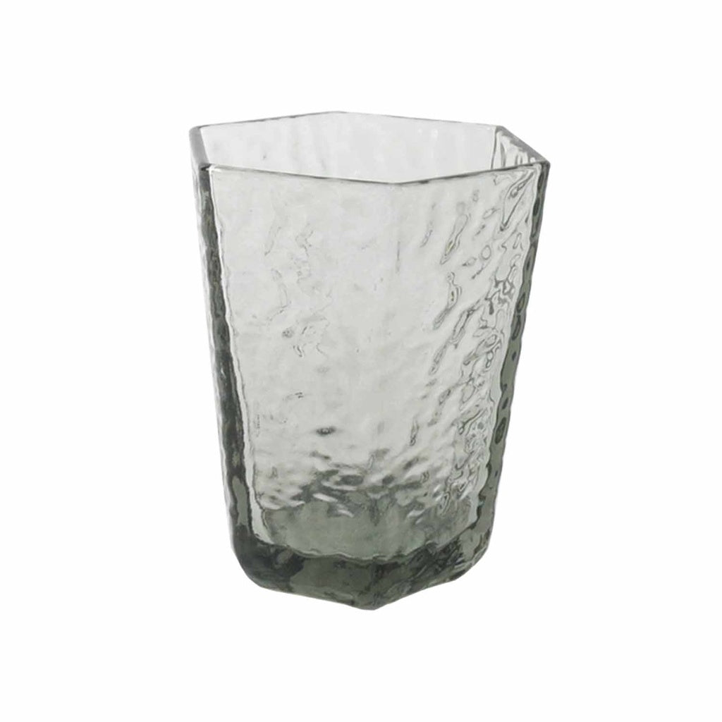 Verre à eau ROCKY gris fumé – OPJET PARIS, design structuré