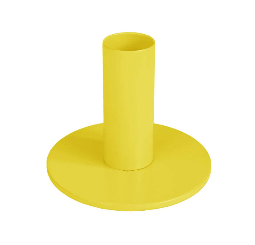 Bougeoir métal Housevitamin – jaune néon pop