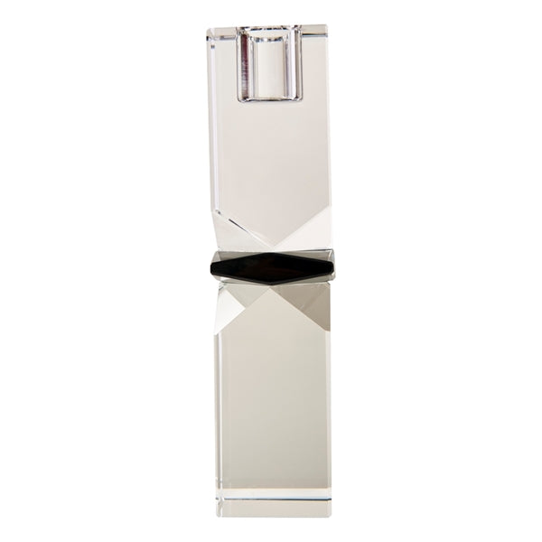 Bougeoir CRISTAL - Translucide / gris