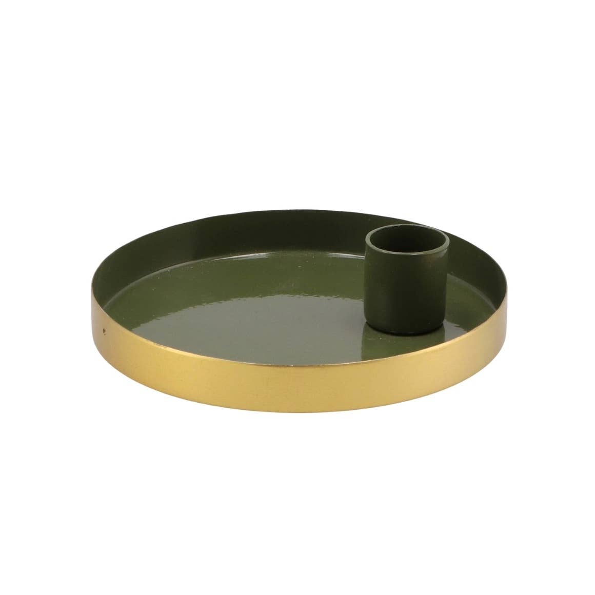 Bougeoir GOLDEN CIRCLE - vert