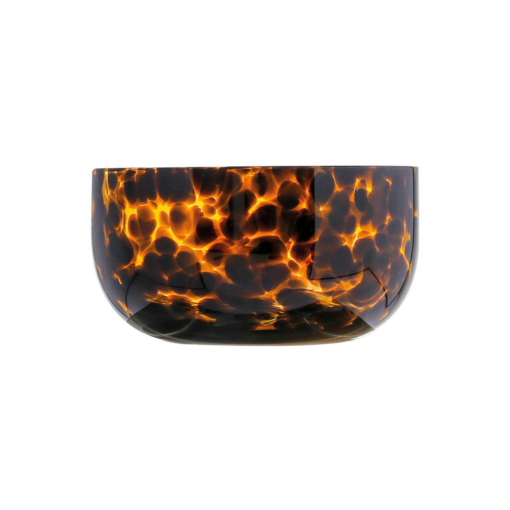 Coupelle en verre moucheté léopard, OPJET PARIS