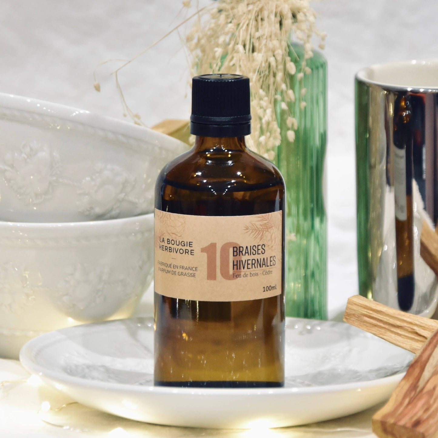 Diffuseur No. 10 BRAISES HIVERNALES - Feu de Bois + Cèdre