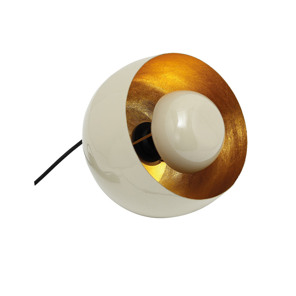 Lampe CLOCHE OPJET PARIS grand modèle – métal beige finition satinée
