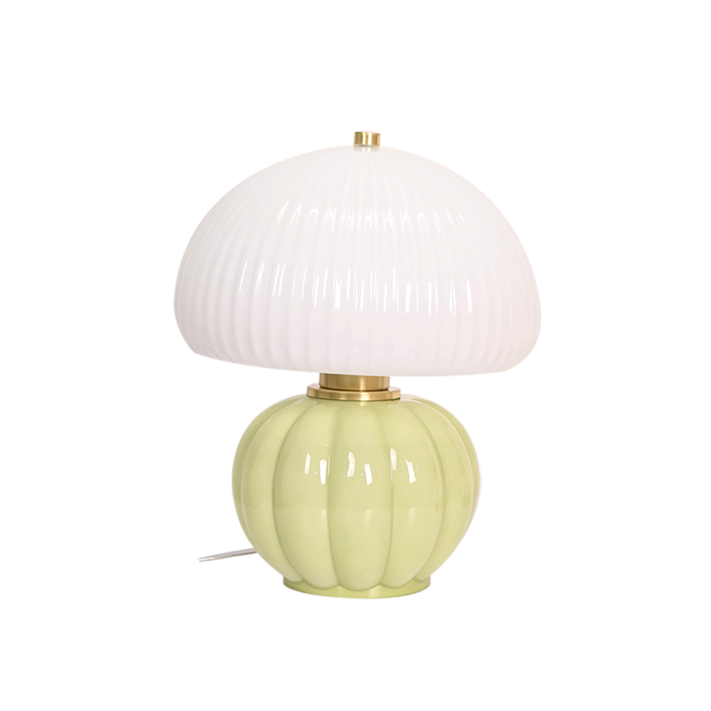 Lampe MADELEINE OPJET PARIS – vert matcha doux et finition en verre strié