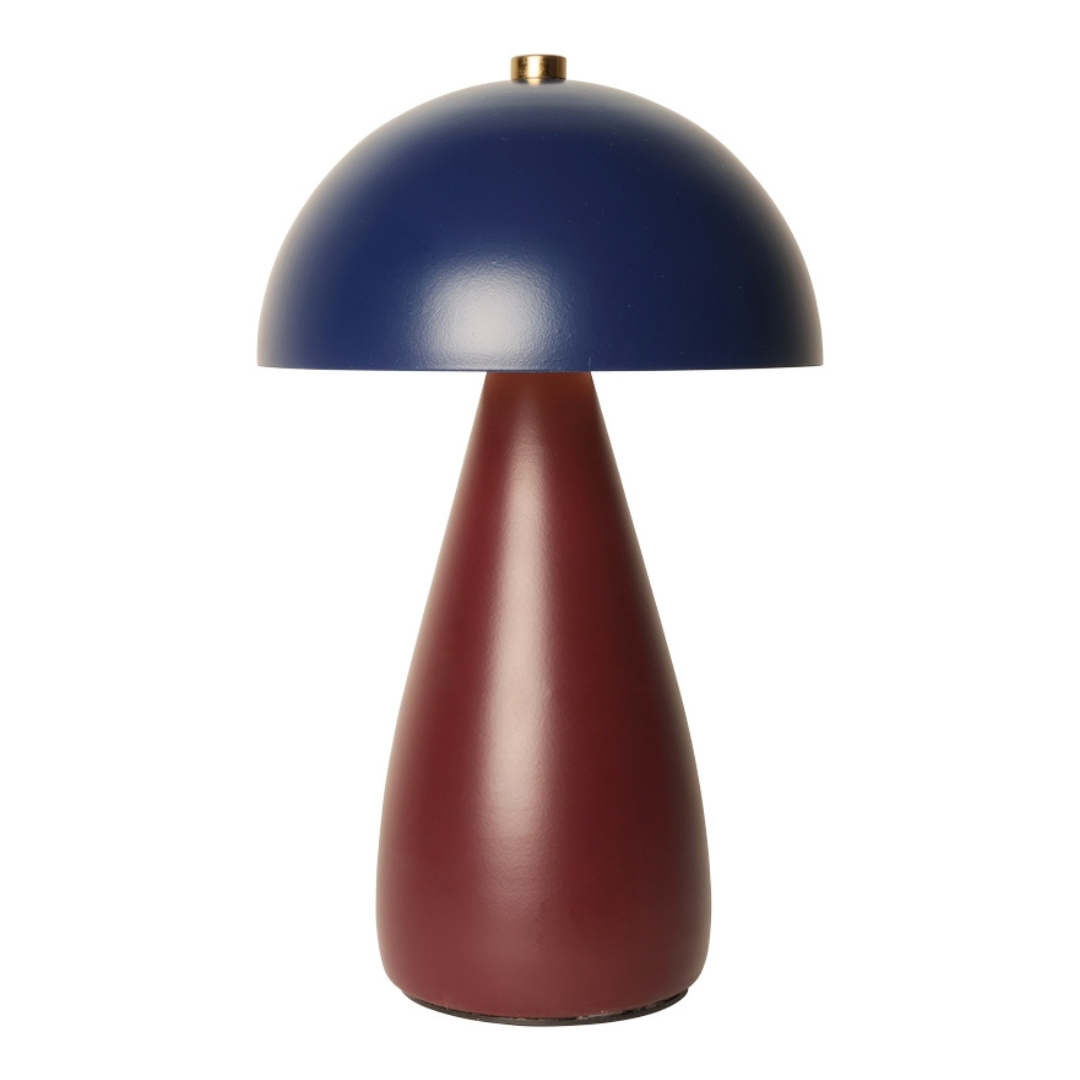 Lampe Mrs. RECHARGEABLE - Bordeaux & Cobalt