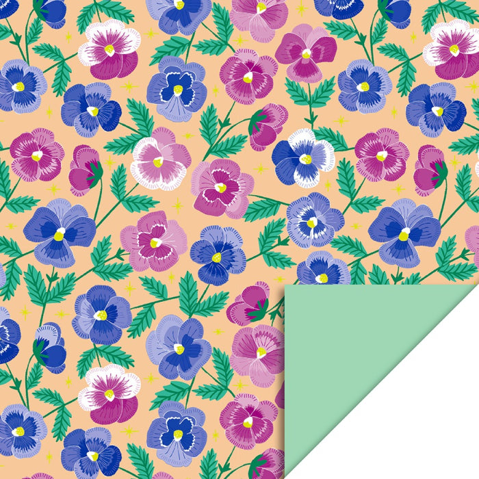 Rouleau papier cadeau - Fleurs