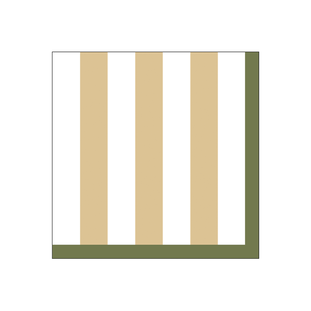 Serviettes en papier à rayures