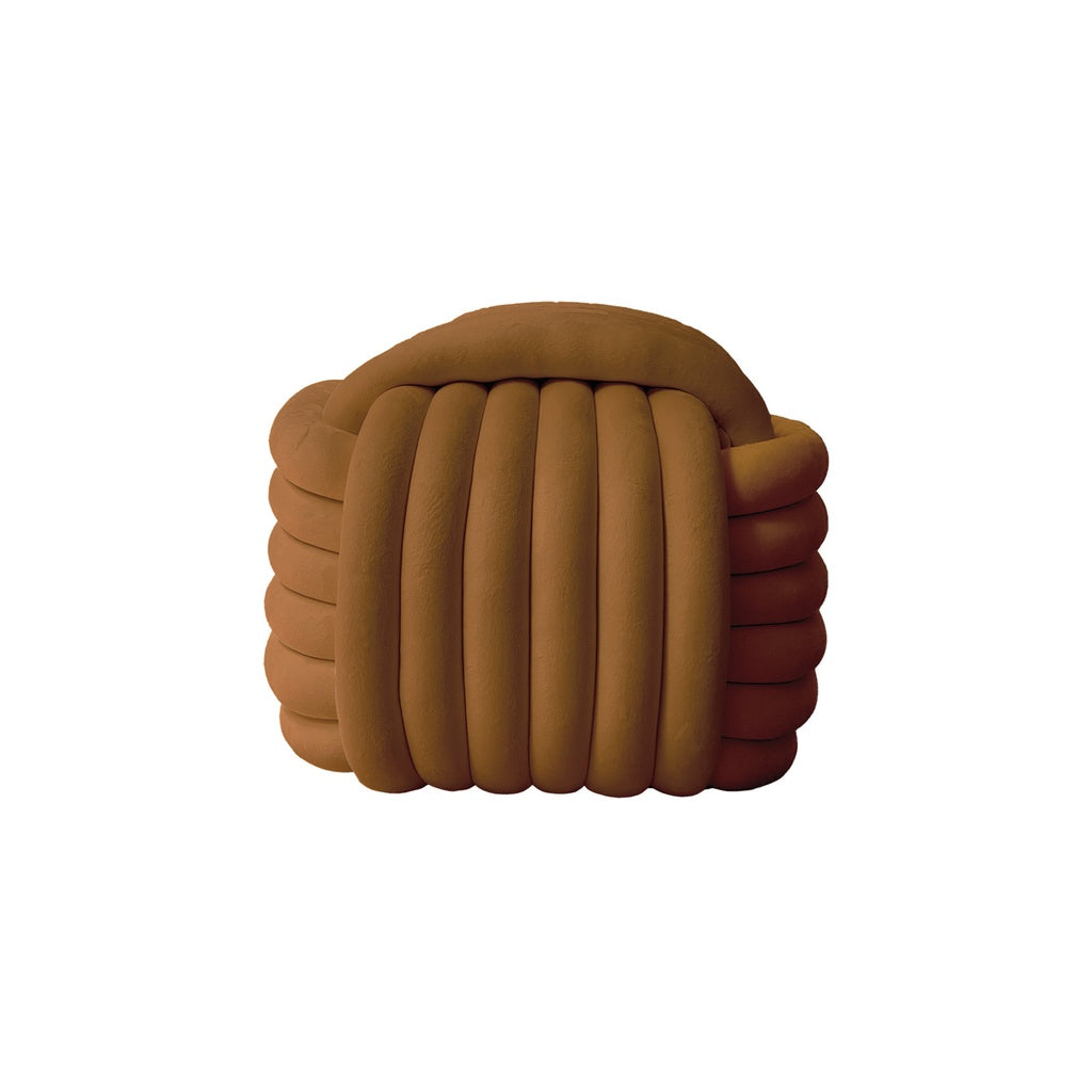 Pouf NOEUD PALAZZO - marron