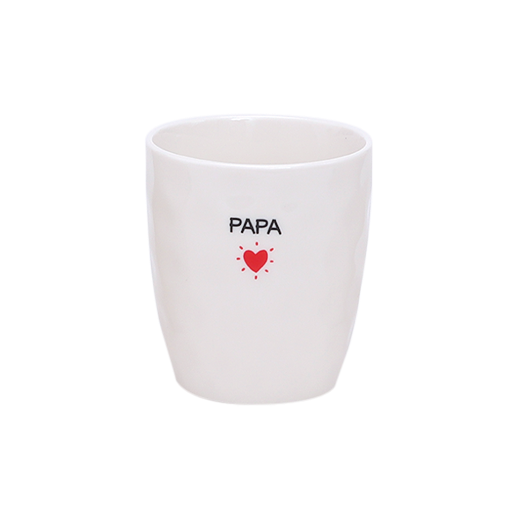 Tasse à message & coeur rouge