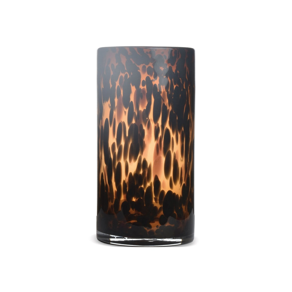 Vase léopard en verre soufflé