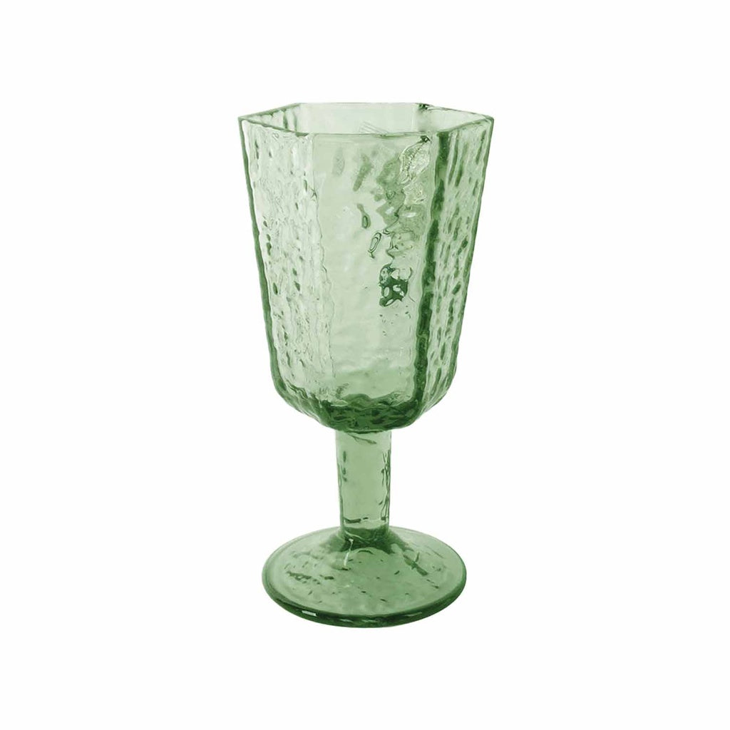 Verre à vin ROCKY vert bouteille avec pied – OPJET PARIS