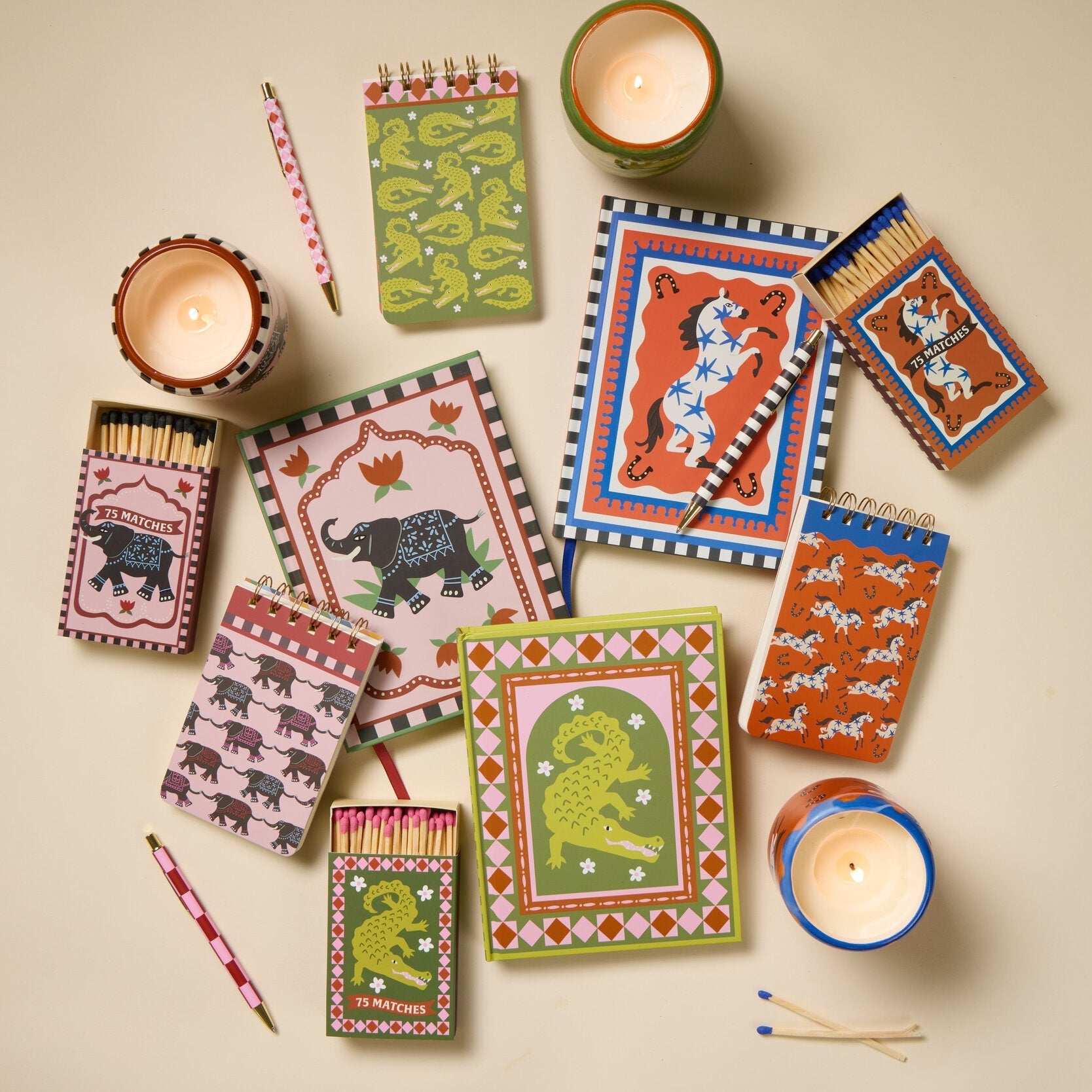 A DOPO – Bougies parfumées, allumettes et carnets Paddywax