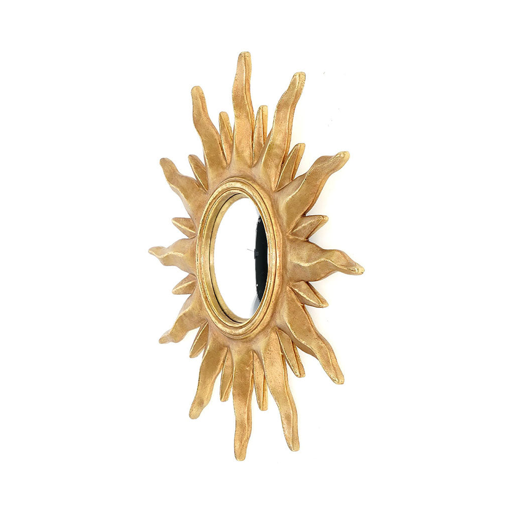 Miroir SOLEIL œil de sorciere doré