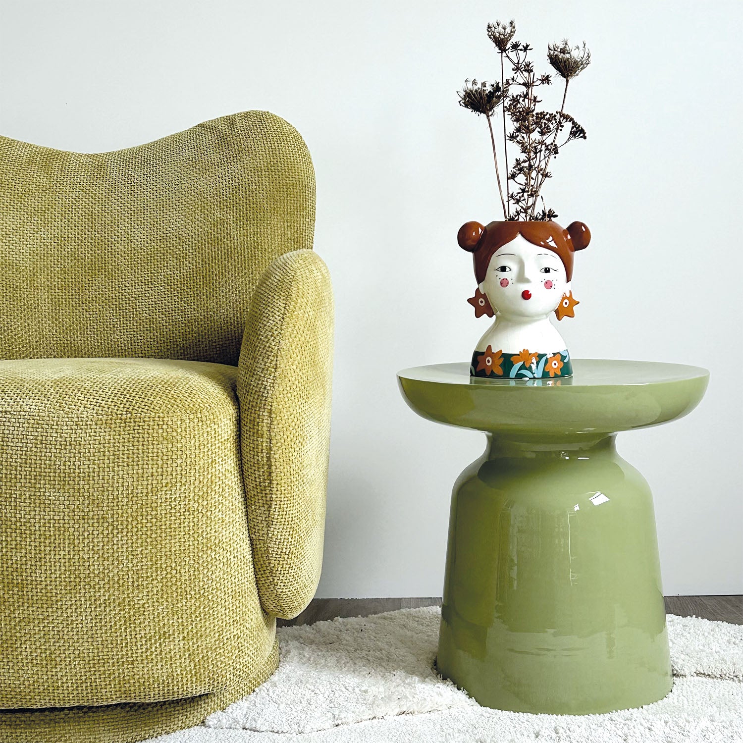 Table d'appoint / Bout de canapé BIBI - vert matcha
