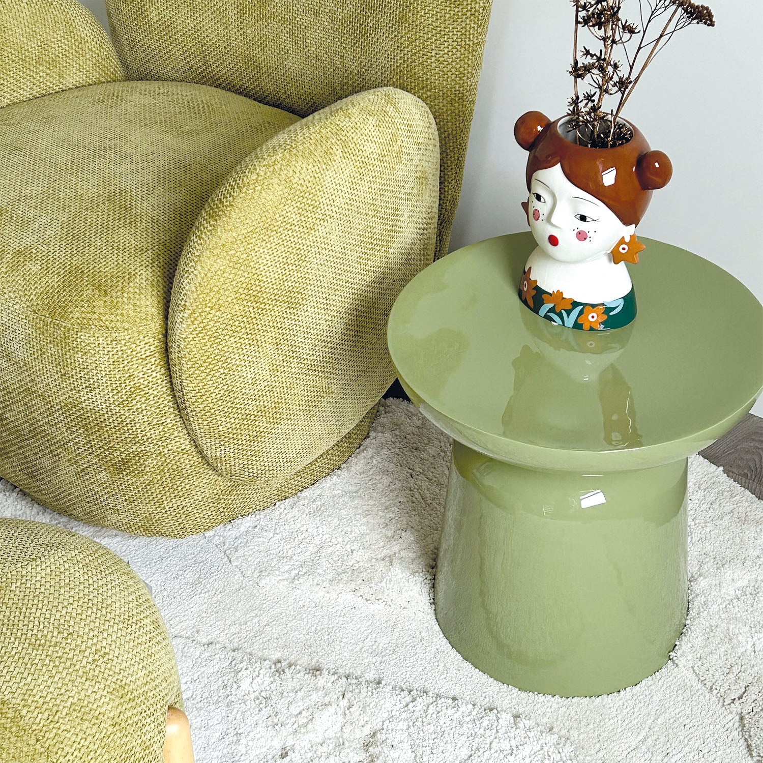 Table d'appoint / Bout de canapé BIBI - vert matcha