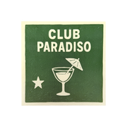 Serviettes en papier CLUB PARADISO vertes – Lot de 20