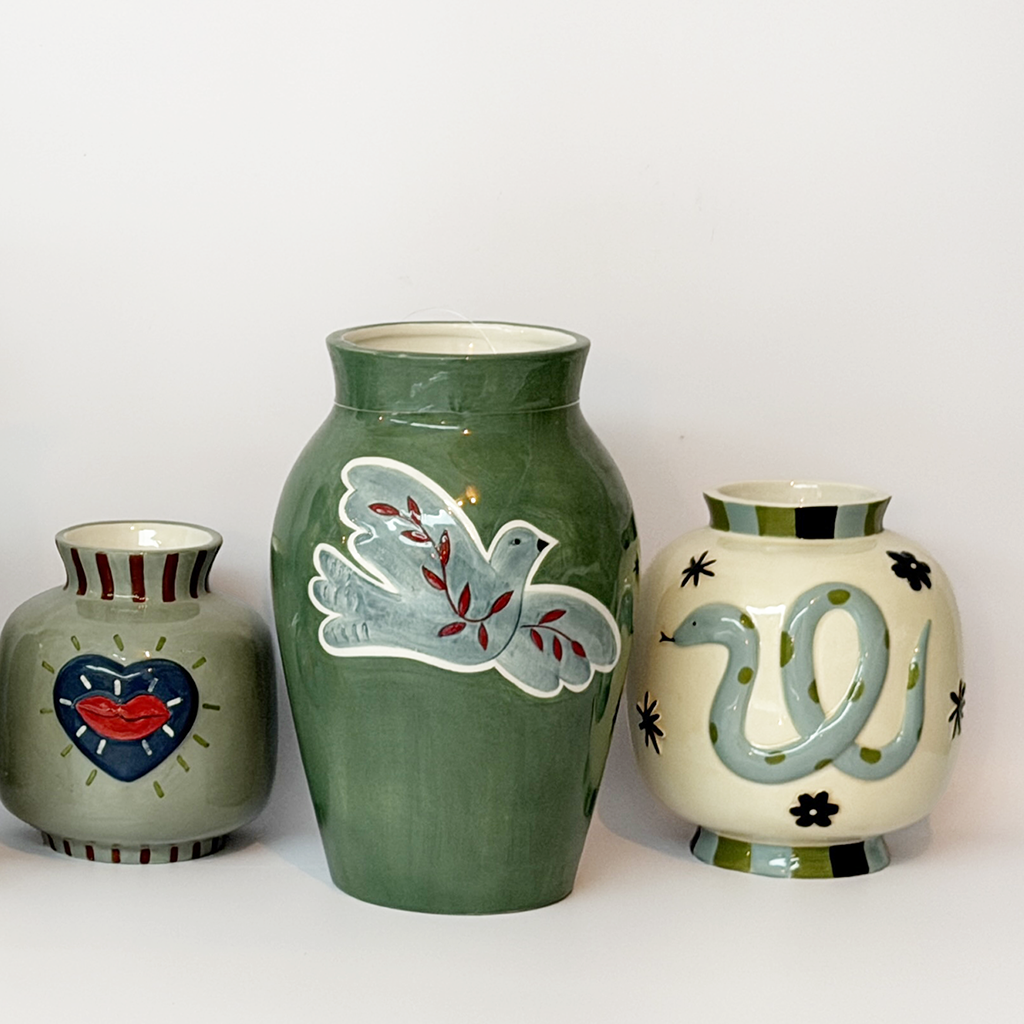 Vase COLOMBE bleue