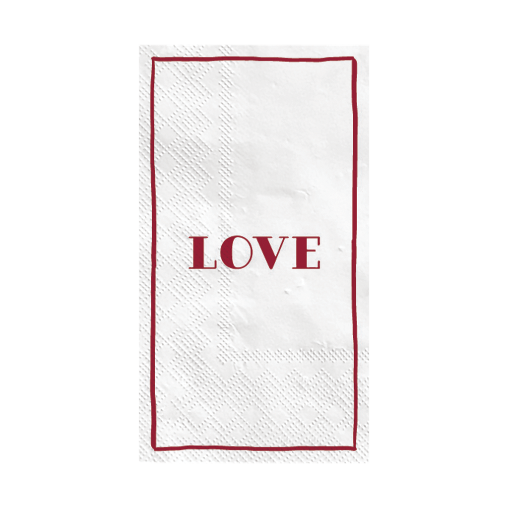 Serviettes en papier - LOVE