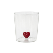 Verre Coeur rouge