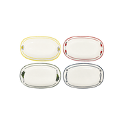Set de 4 plats ovales Bouillon Entrée