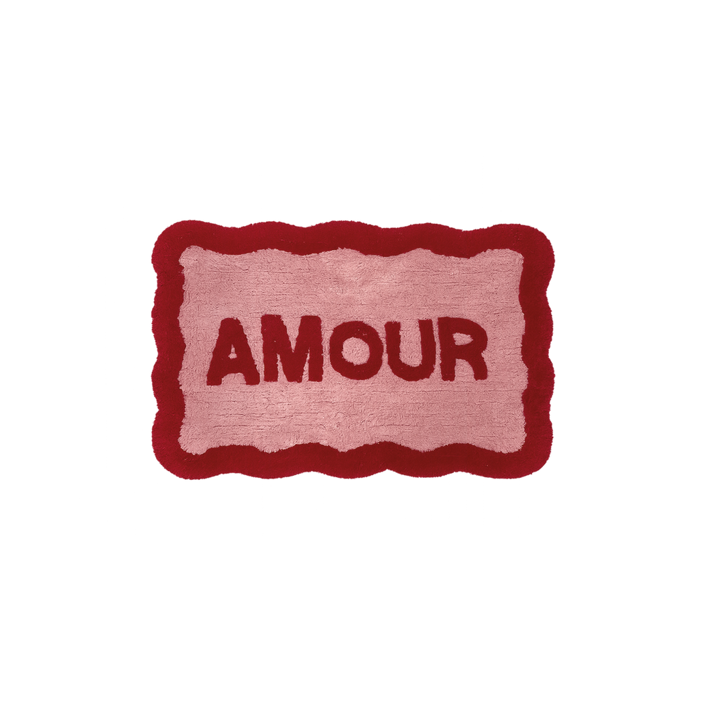 Tapis Amour ondulé – 50 × 80 cm