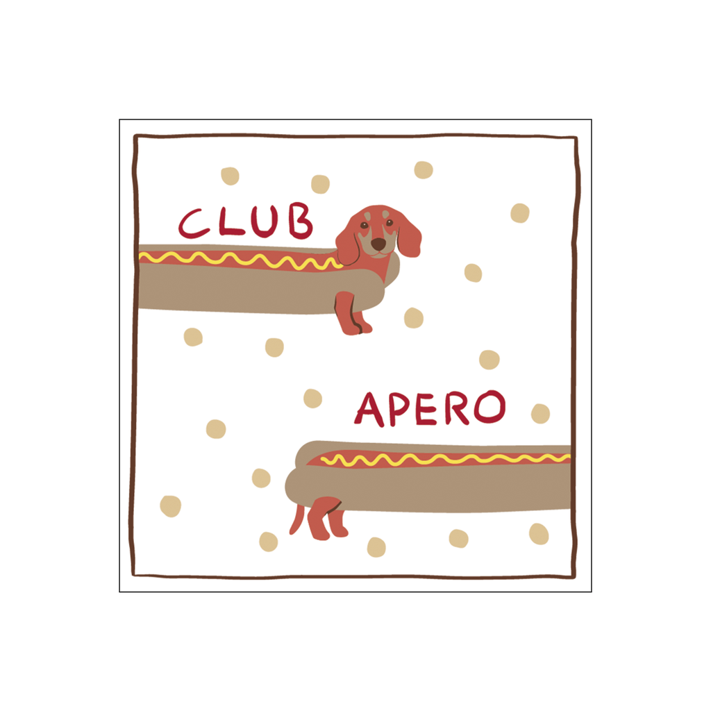 Serviettes en papier Club Apéro – Chien