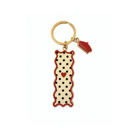 Porte-clés Coeur à pois