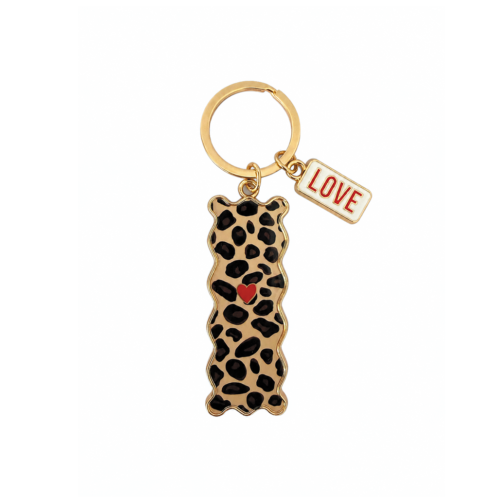 Porte-clés Léopard LOVE