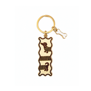 Porte-clés Chien rayé