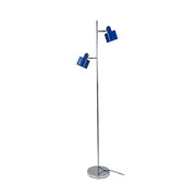 Lampadaire OCEAN bleu & chrome
