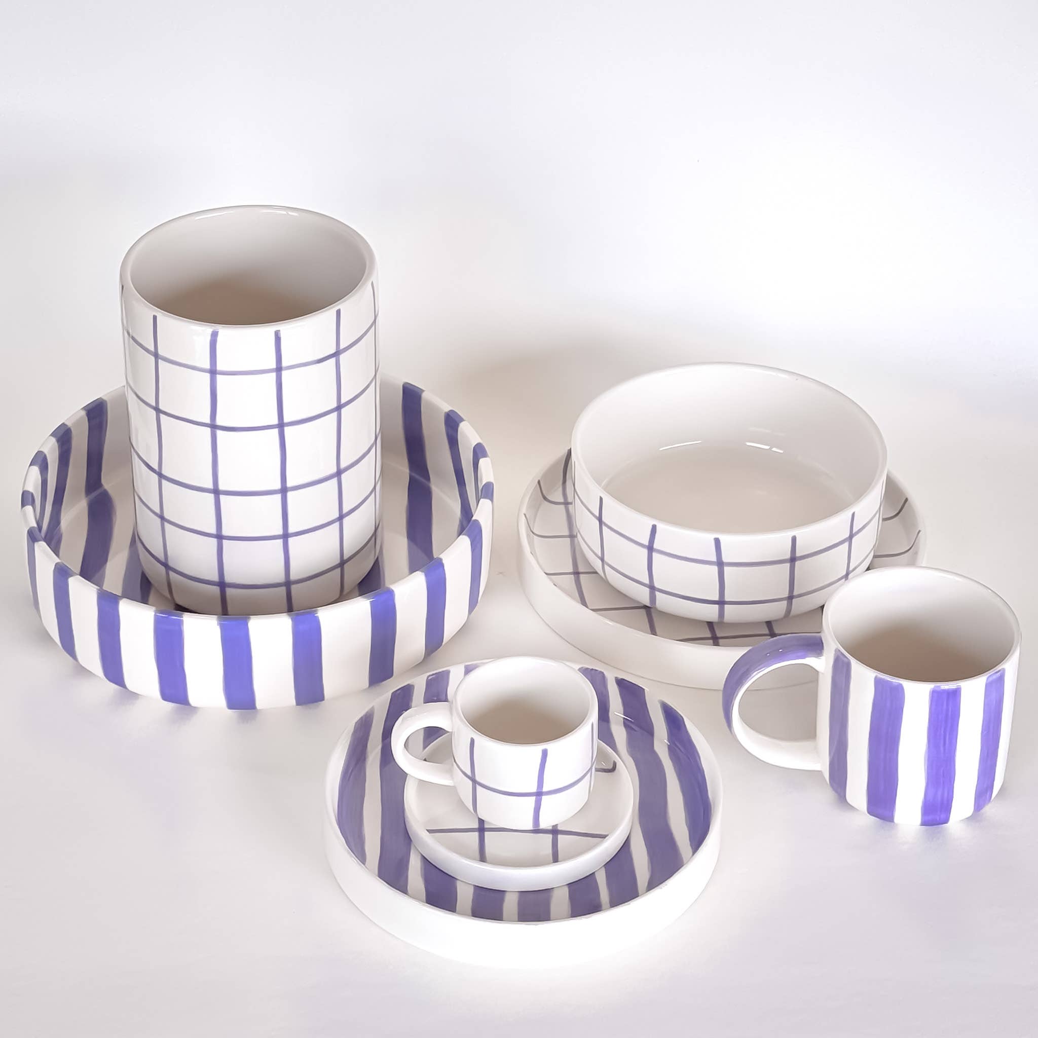 Mug - GRID palazzo purple