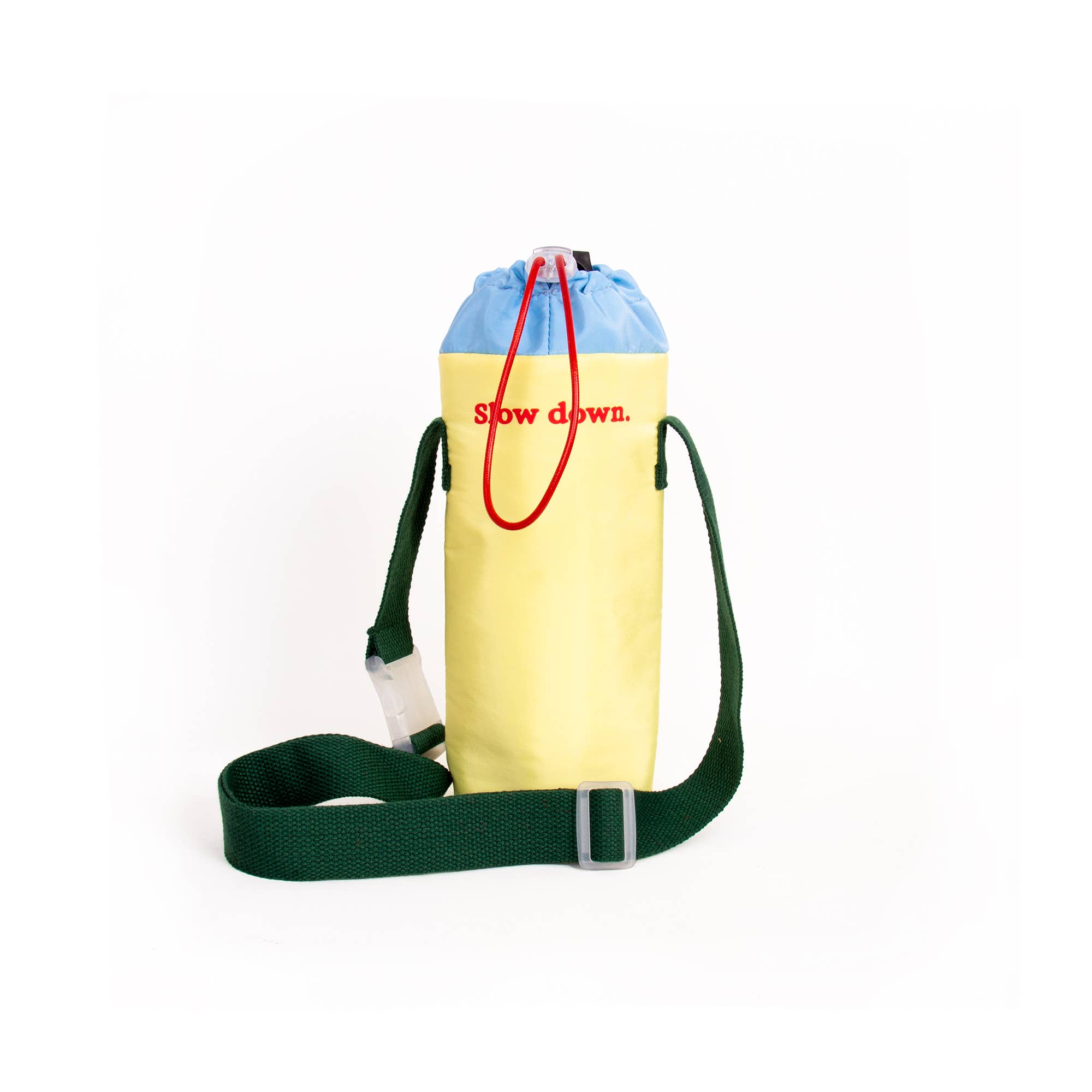 Porte-bouteille “Slow Down” - jaune