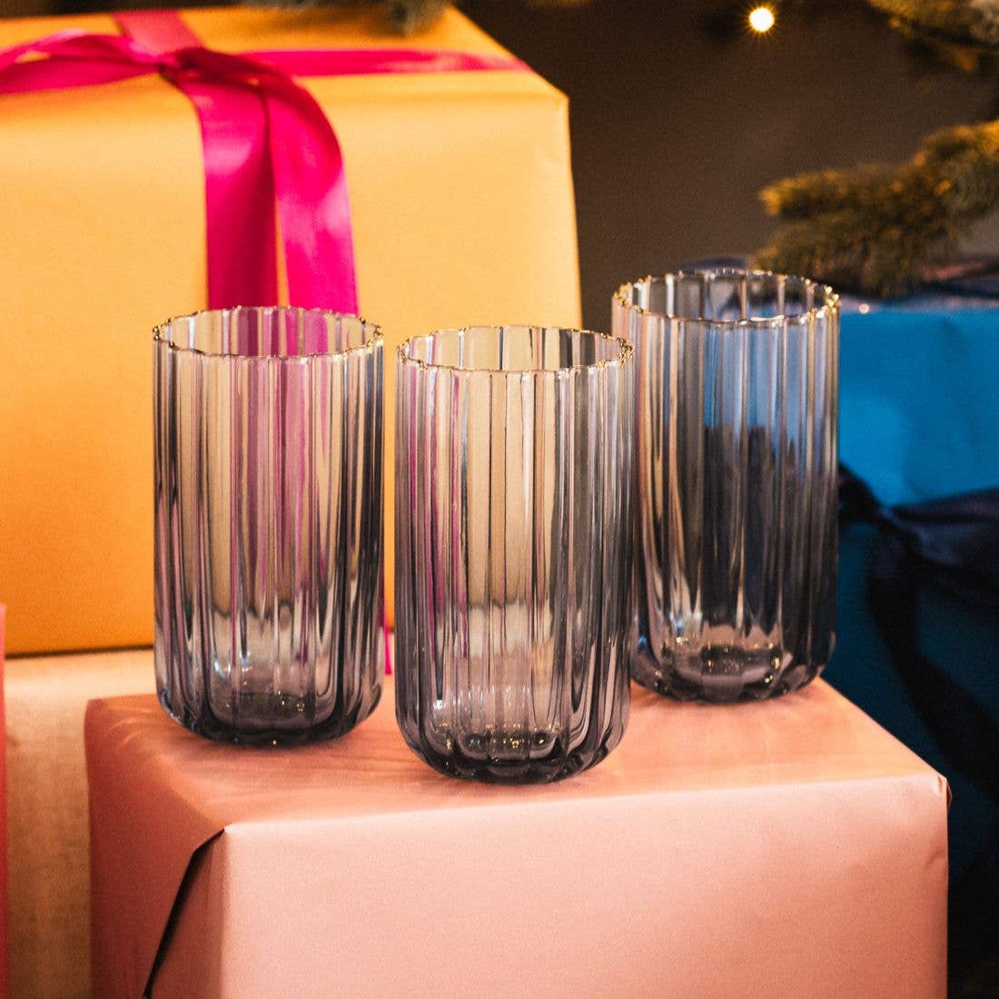 Grand verre GAIA - bleu