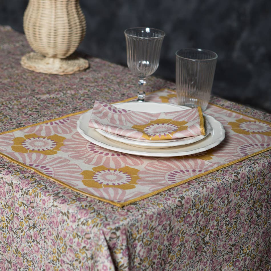 Lot de 2 serviettes de table - Motif Pop Floral