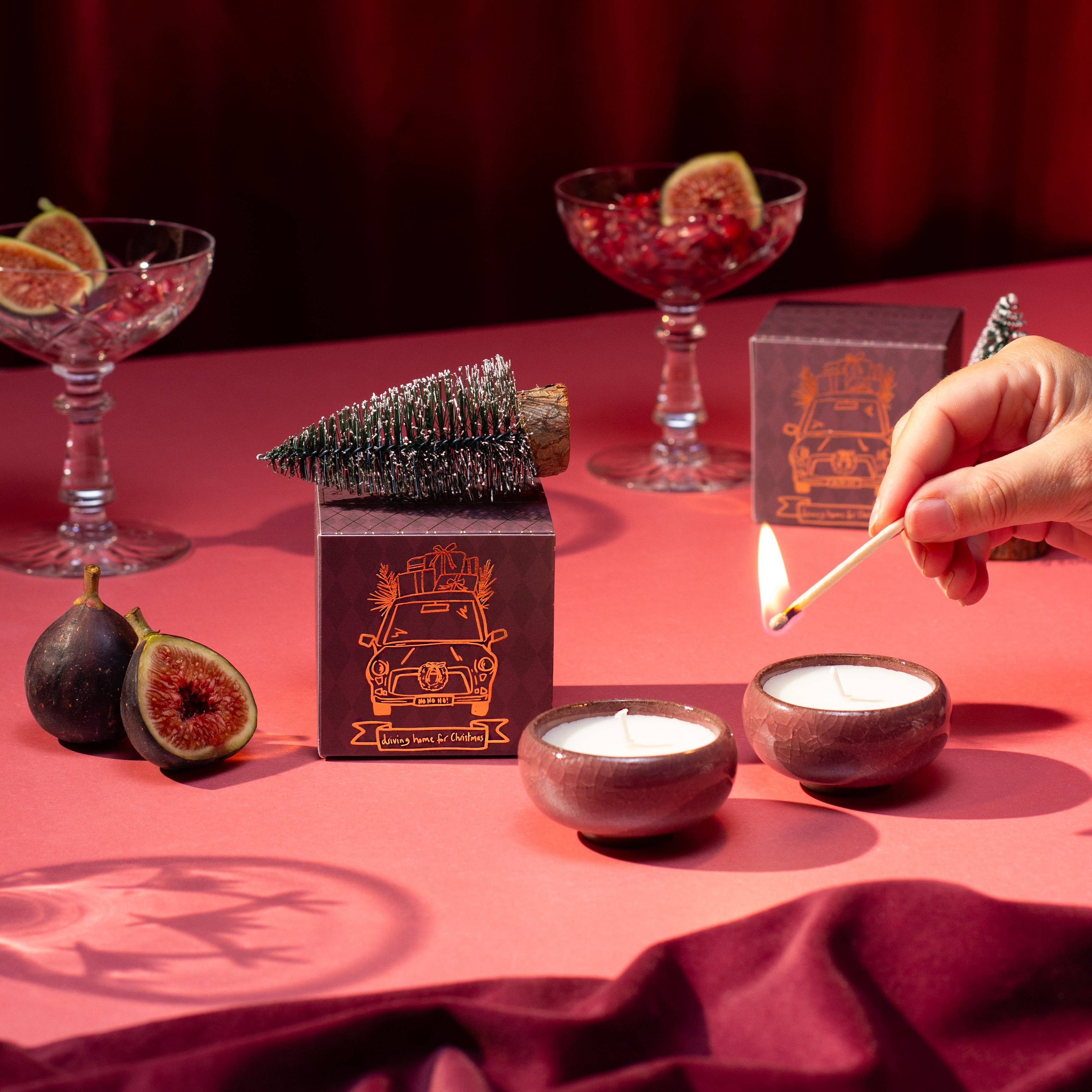 Coffret bougies chauffe-plat DRIVING HOME (Boîte de 2) - Epicéa de Noel