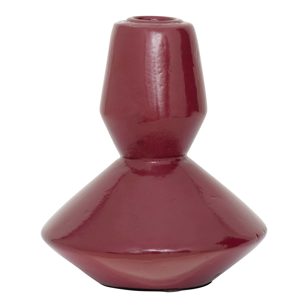 Bougeoir LOGAN - rouge tibétain