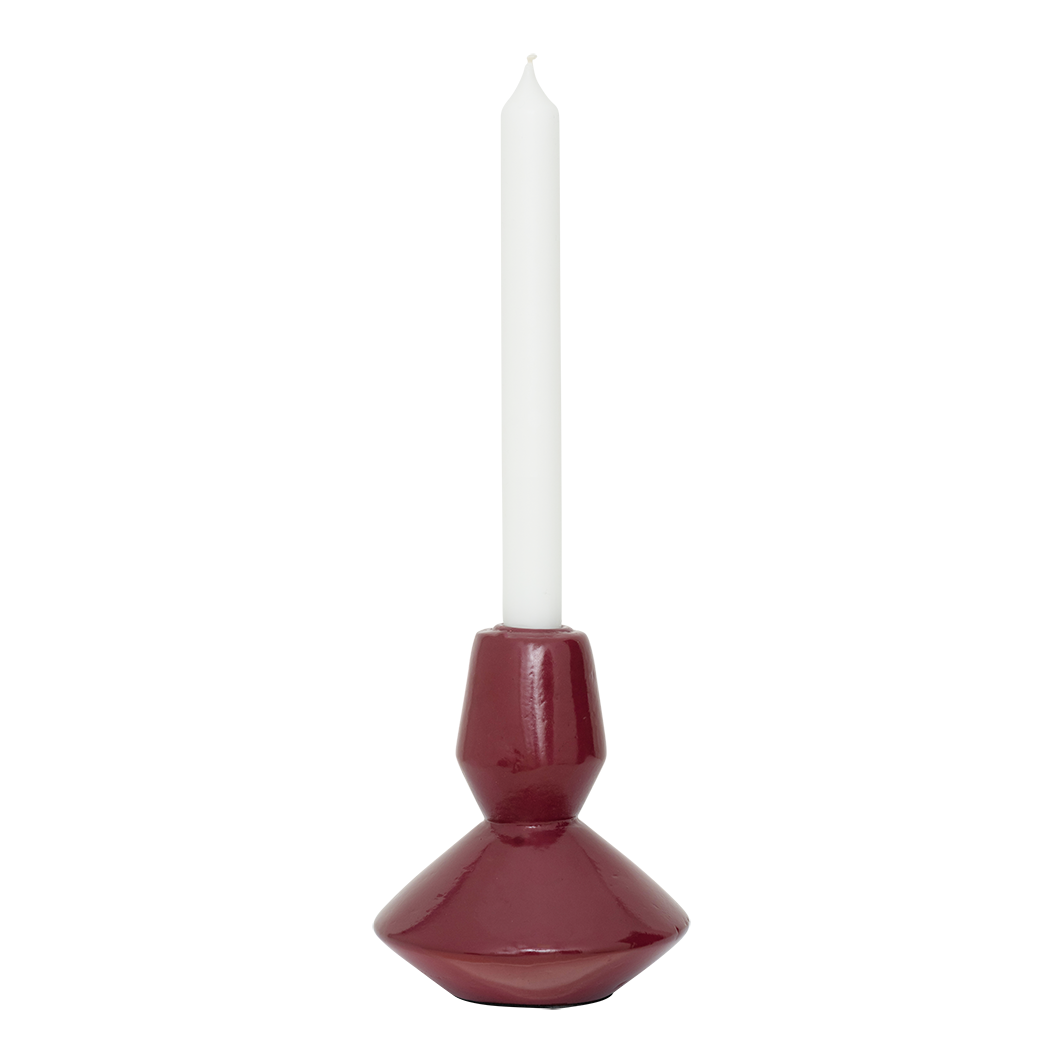 Bougeoir LOGAN - rouge tibétain