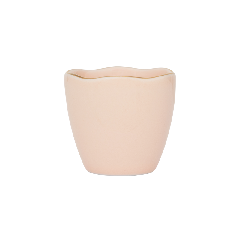 Coquetiers Good Morning – rose à bords doré (lot de 2)