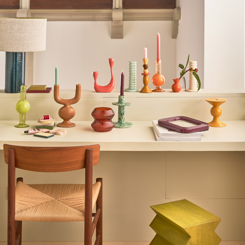 Bougeoir TEBONGO - sea foam