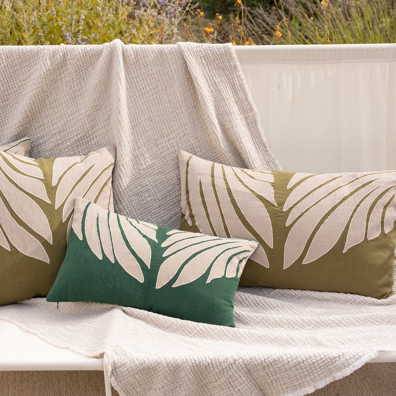 Coussin NILOS cèdre - 45x45 cm
