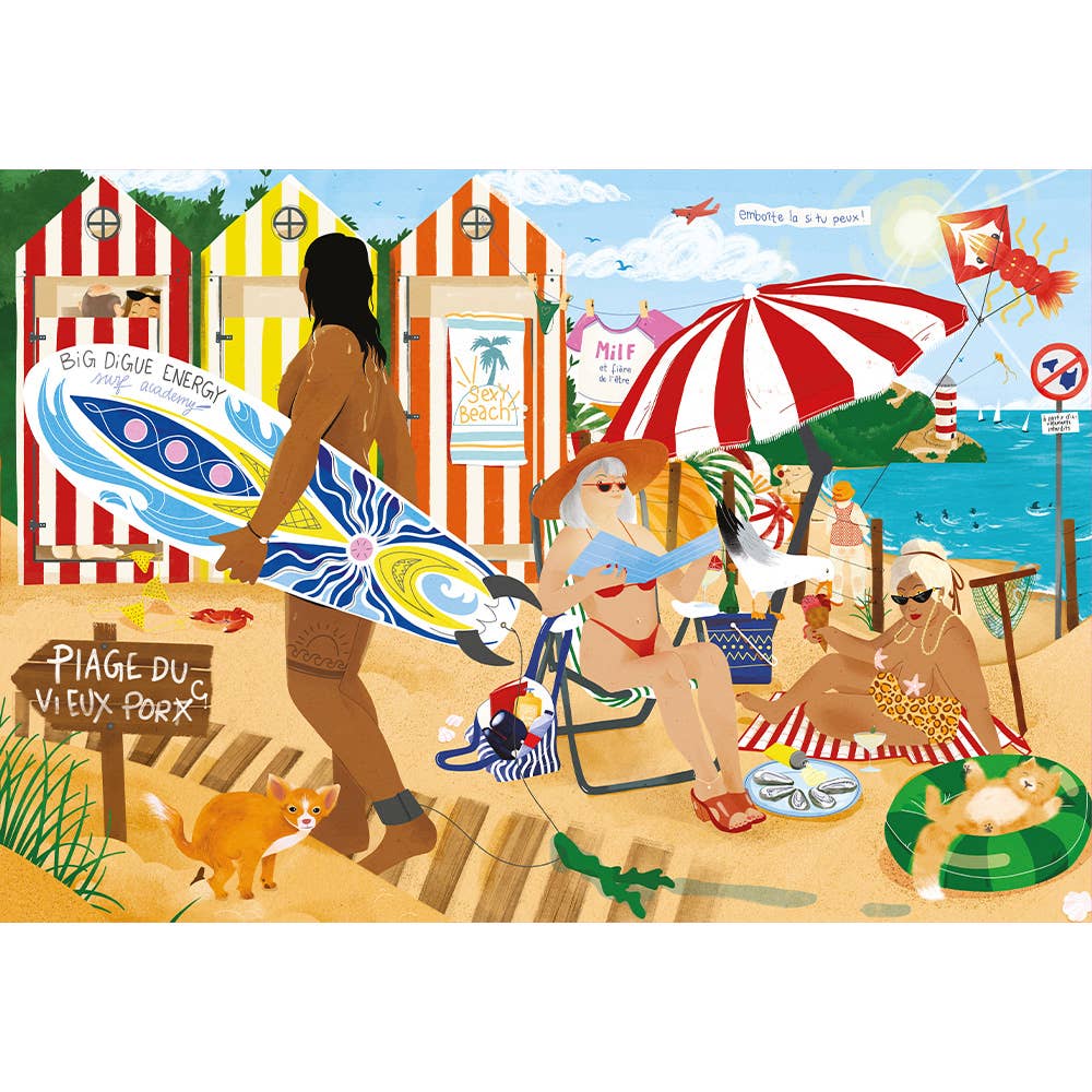 Puzzle 1000 pièces Marie-Chantal à la Plage