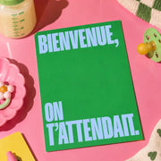 Carte naissance « On t'attendait »