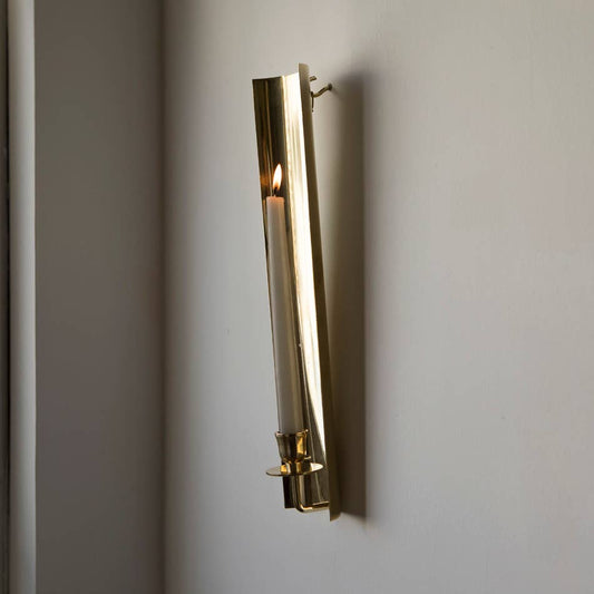 Applique à bougie en laiton