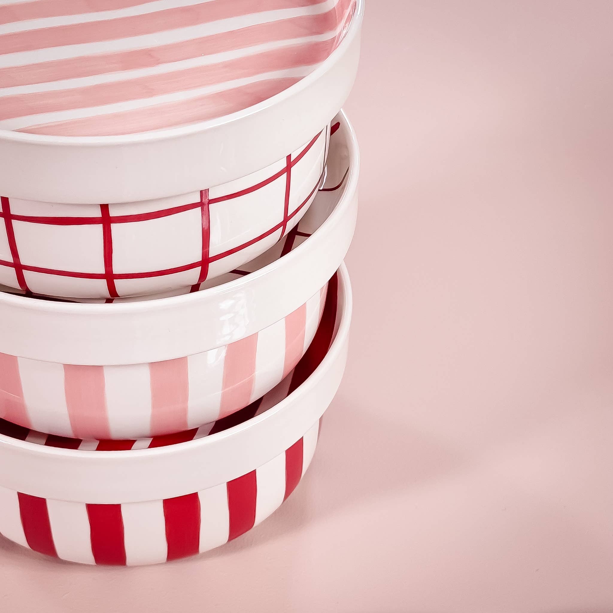 Grande bol STRIPES - incanto rose